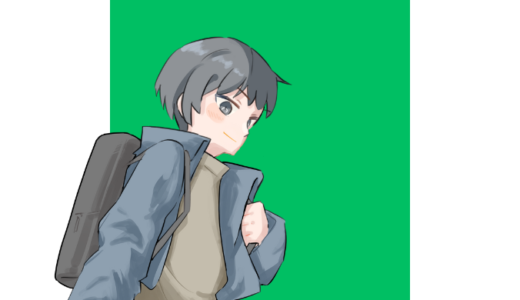 歩いている男の子